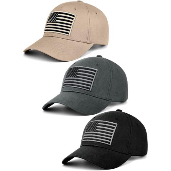 American Flag Baseball Cap Unisex Dad Hat Low Profile USA Adjustable Cotton Hat - Picture 1 of 7